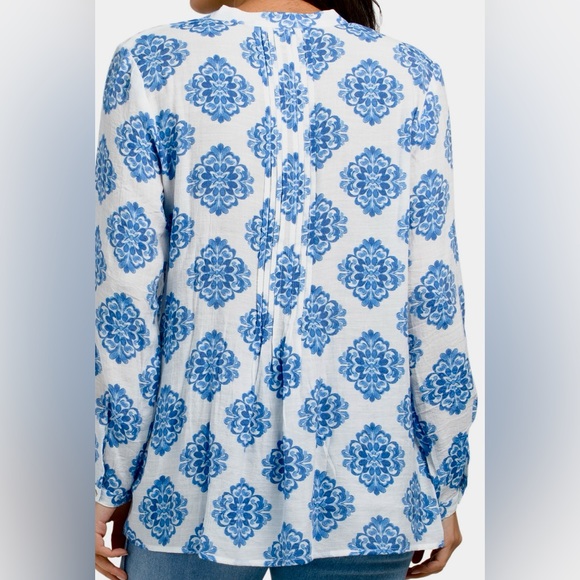 NANETTE NANETTE LEPORE Printed Tunic Blue - Picture 2 of 10